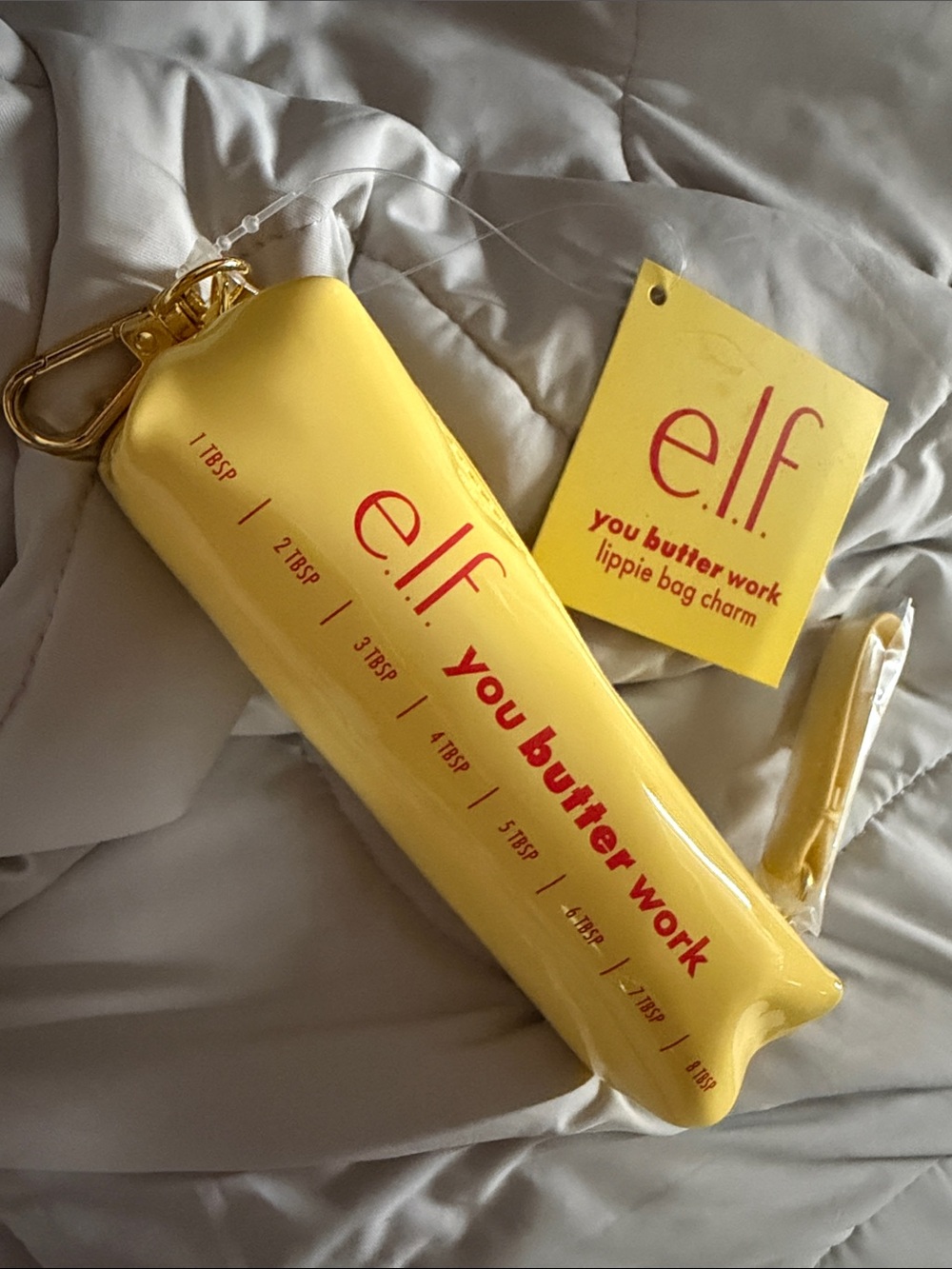 e.l.f you butter work keychain
